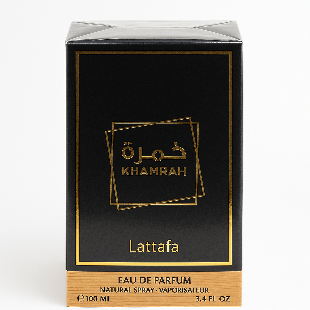 Lattafa Khamrah Eau de Parfum.