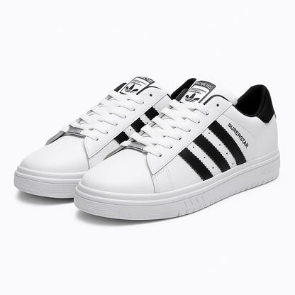 Adidas Superstar sneakers.