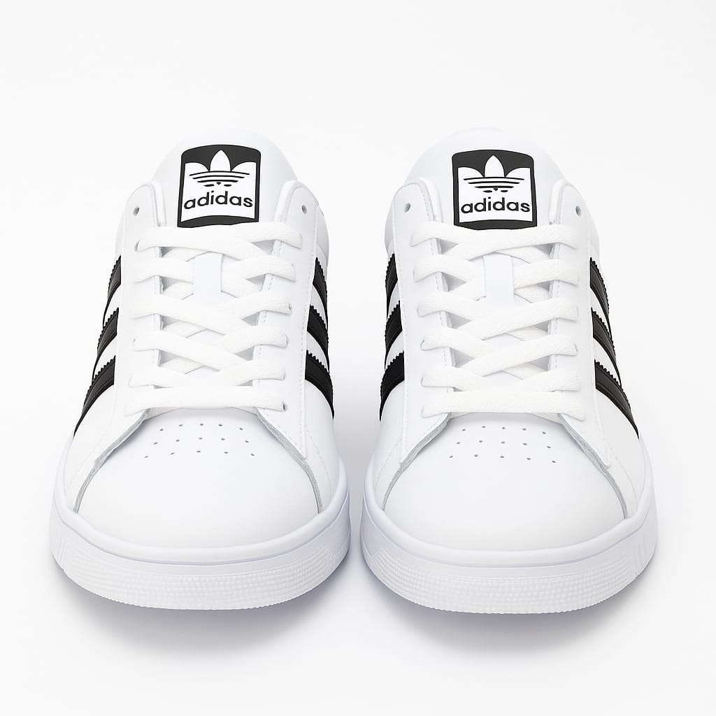 Adidas Superstar sneakers.