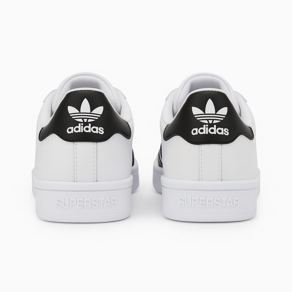 Adidas Superstar sneakers.