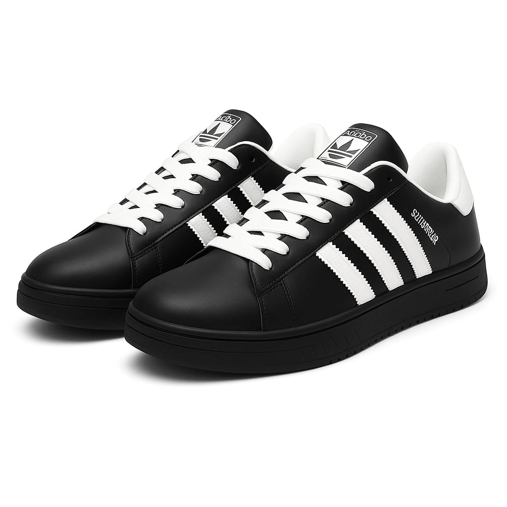 Adidas Superstar sneakers.