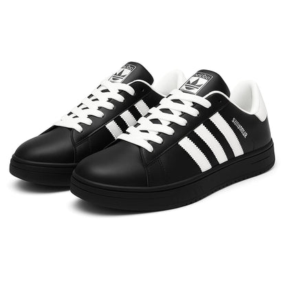 Adidas Superstar sneakers.