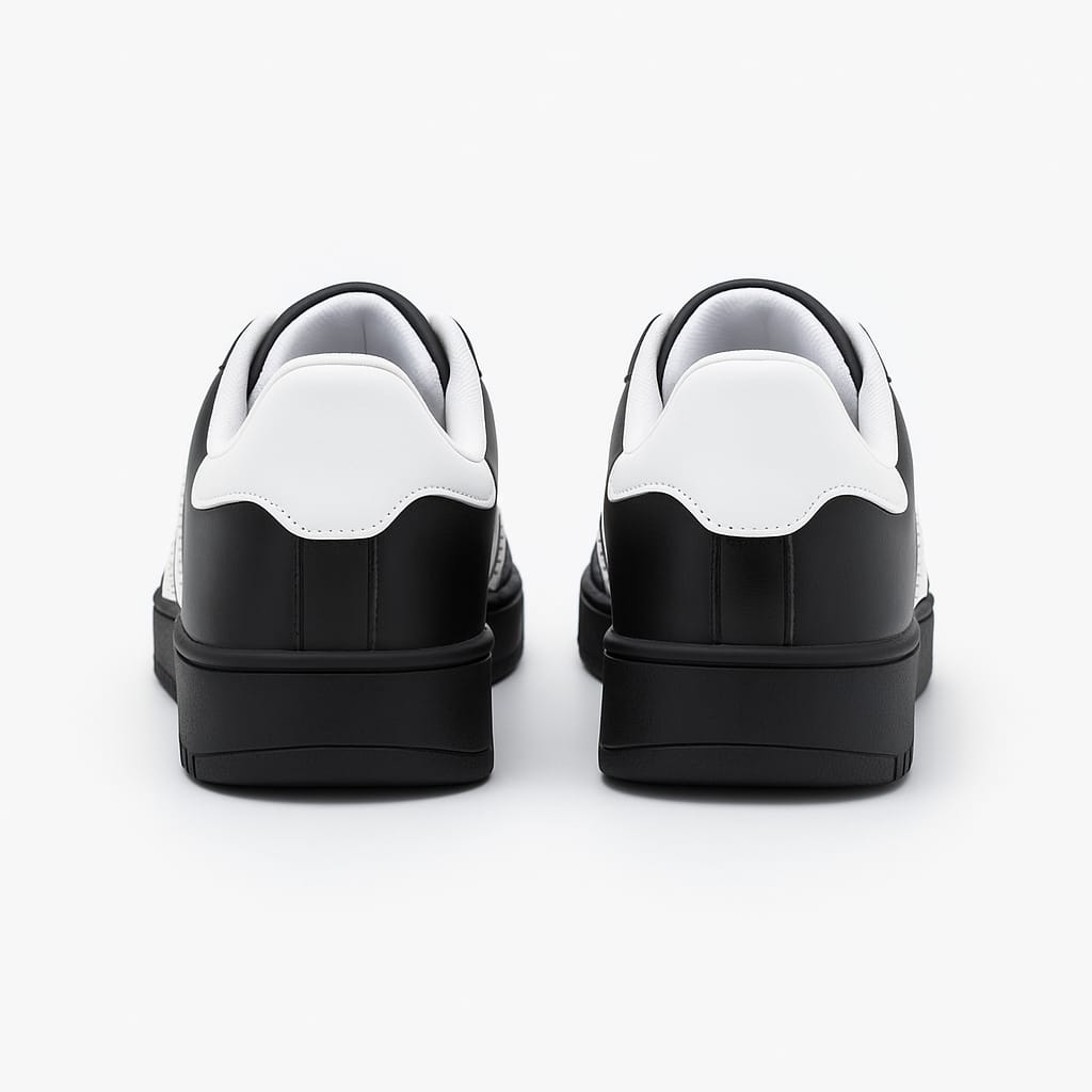 Adidas Superstar sneakers.